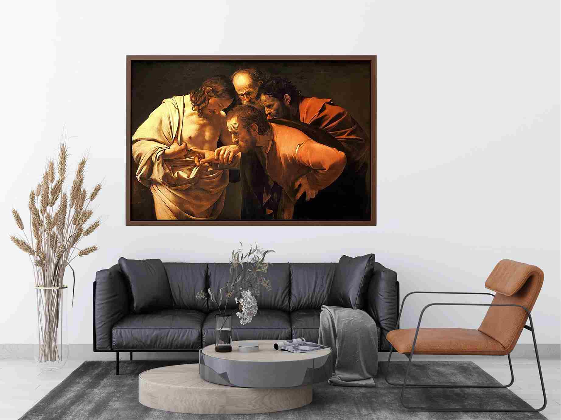 Doubting Thomas by Caravaggio Painting 