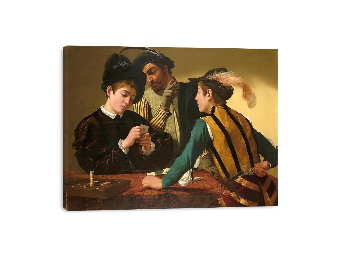 The Cardsharps by Caravaggio  Painting