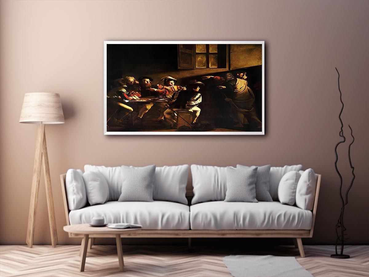 Calling of St. Matthew (Vocazione di san Matteo) by Caravaggio Painting 