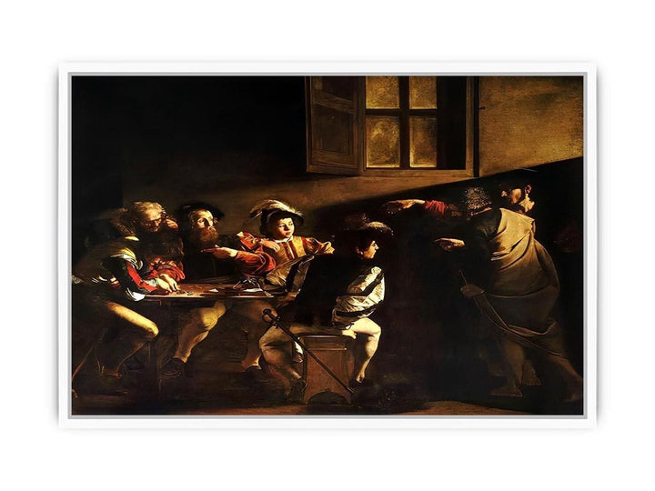 Calling of St. Matthew (Vocazione di san Matteo) Framed Print