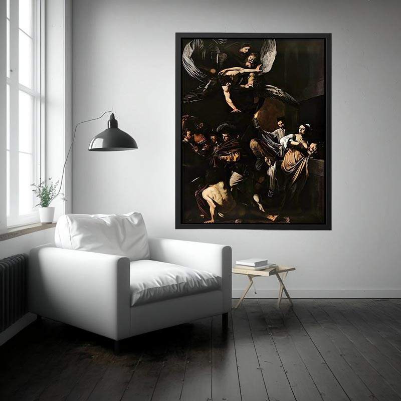Seven Works of Mercy by Caravaggio Painting 