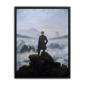 The Wanderer above the Mists 1817-18 Canvas Print