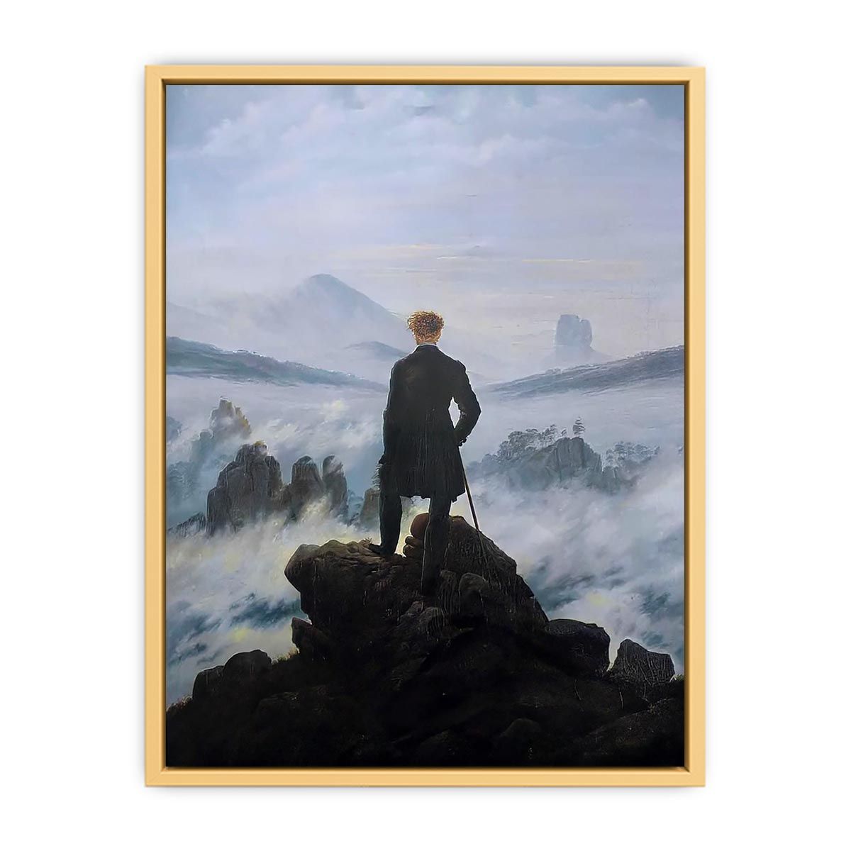 The Wanderer above the Mists 1817-18 Streched canvas