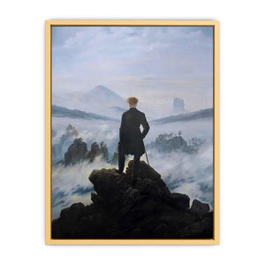 The Wanderer above the Mists 1817-18 Streched canvas