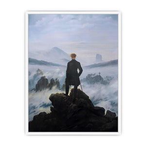 The Wanderer above the Mists 1817-18 Framed Print