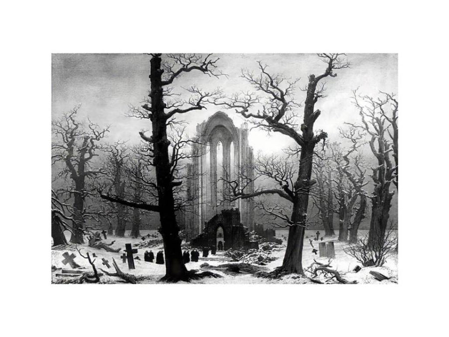 Monastery Graveyard In The Snow by Caspar David Friedrich