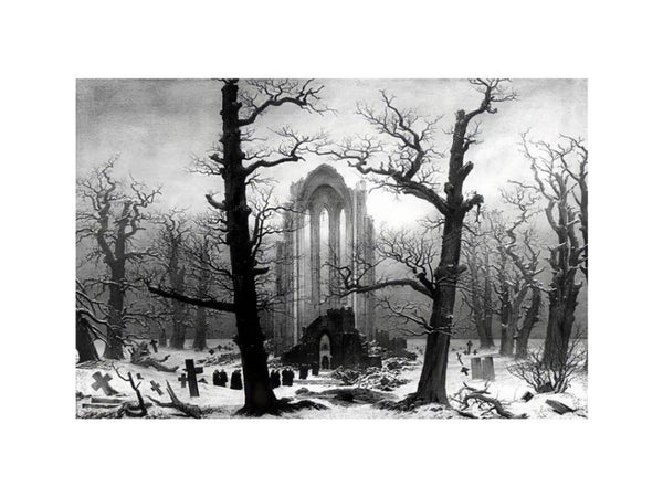 Monastery Graveyard In The Snow
