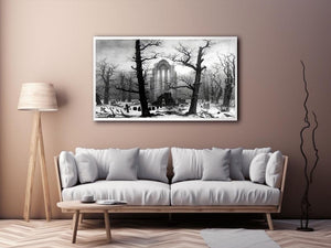 Monastery Graveyard In The Snow by Caspar David Friedrich Painting 