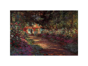 The Flowered Garden by Claude Monet