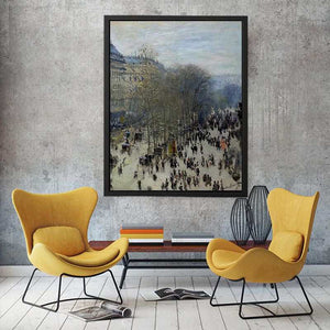 Boulevard Des Capucines by Claude Monet Painting 