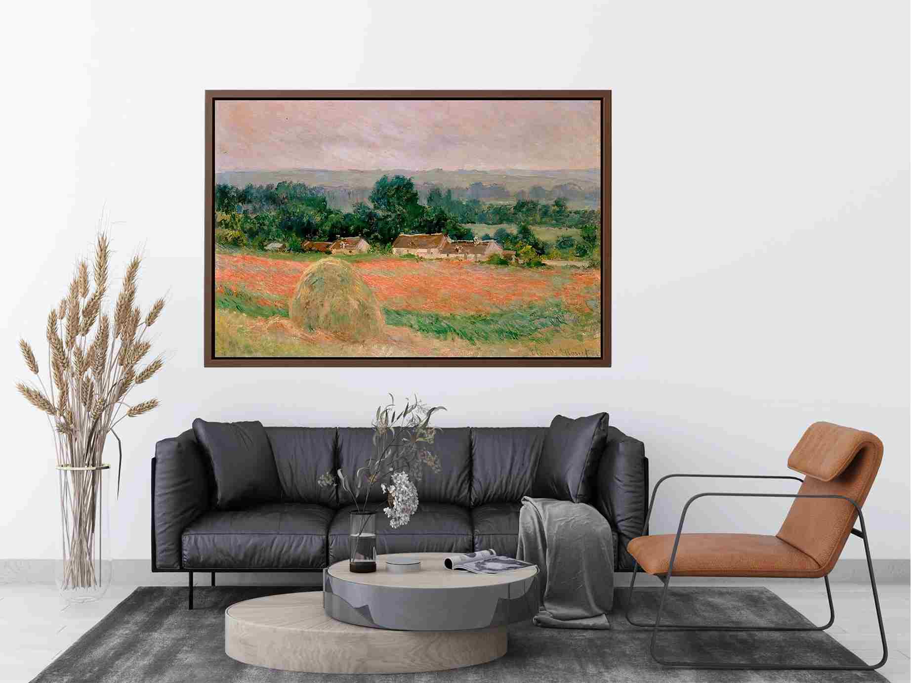 A Haystack by Claude Monet Painting 