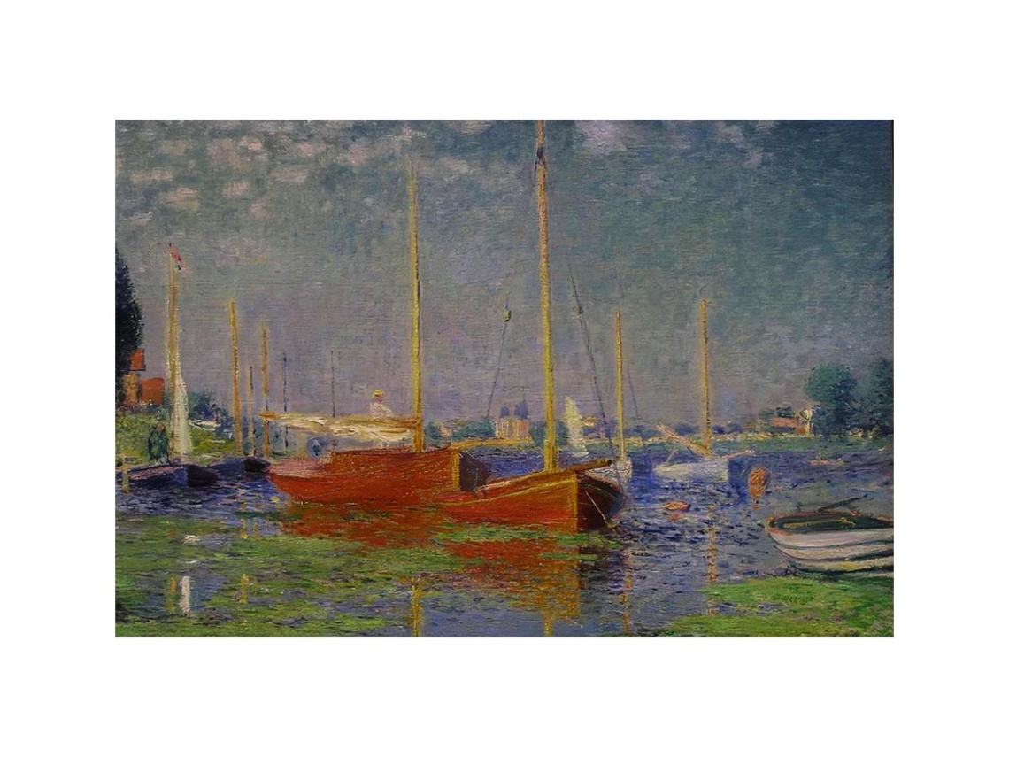 The Red Boats, Argenteuil by Claude Monet