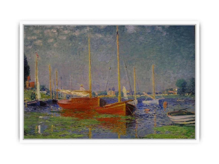 The Red Boats, Argenteuil Framed Print