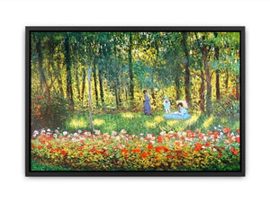 The Artists Family In The Garden Canvas Print