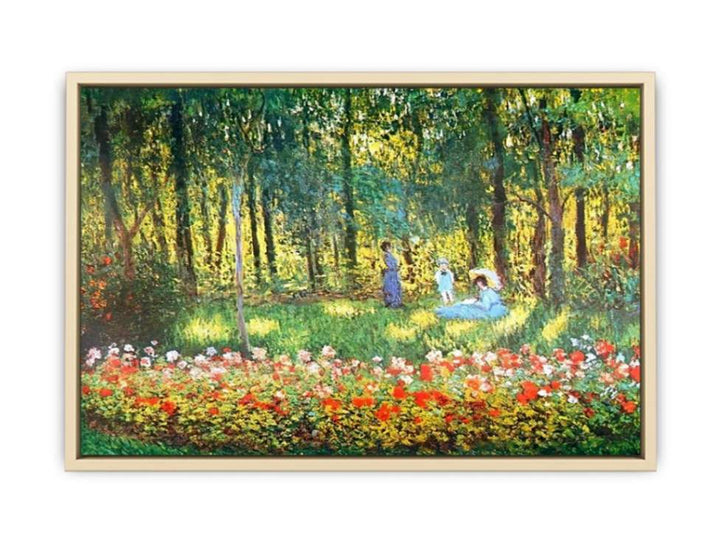 The Artists Family In The Garden  Art Print