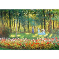 The Artists Family In The Garden by Claude Monet