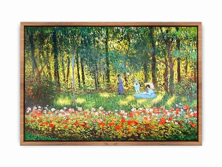 The Artists Family In The Garden  Poster