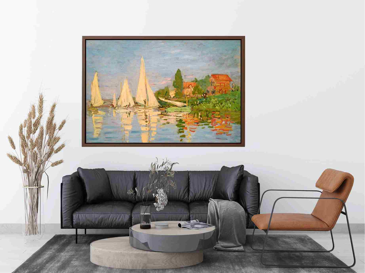 Regatta At Argenteuil by Claude Monet Painting 