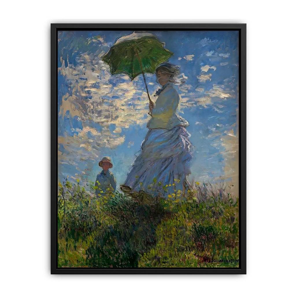 The Walk Woman With A Parasol Canvas Print