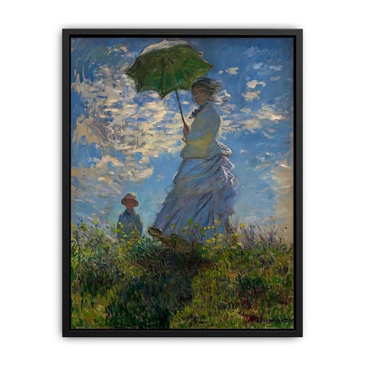 The Walk Woman With A Parasol Canvas Print
