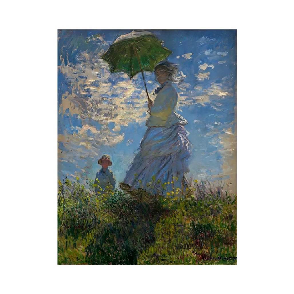 The Walk Woman With A Parasol by Claude Monet