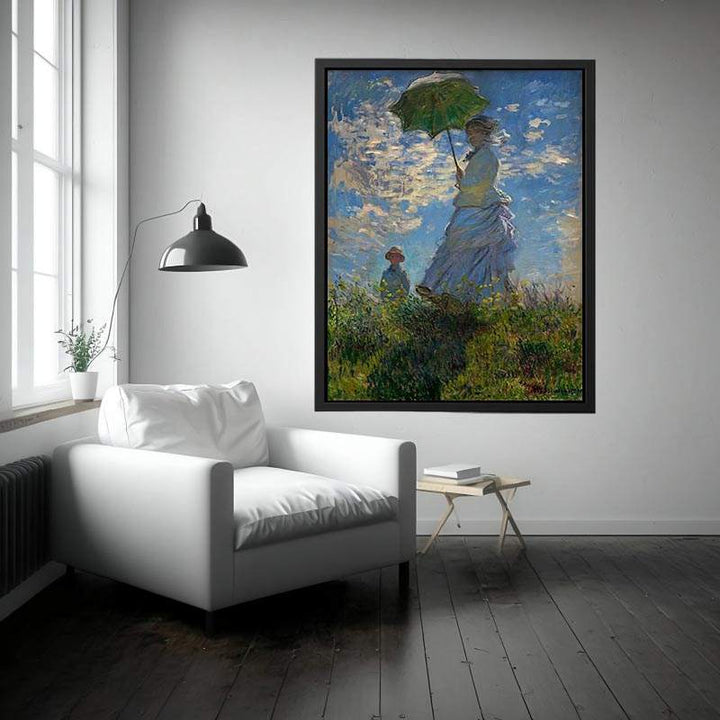 The Walk Woman With A Parasol Painting