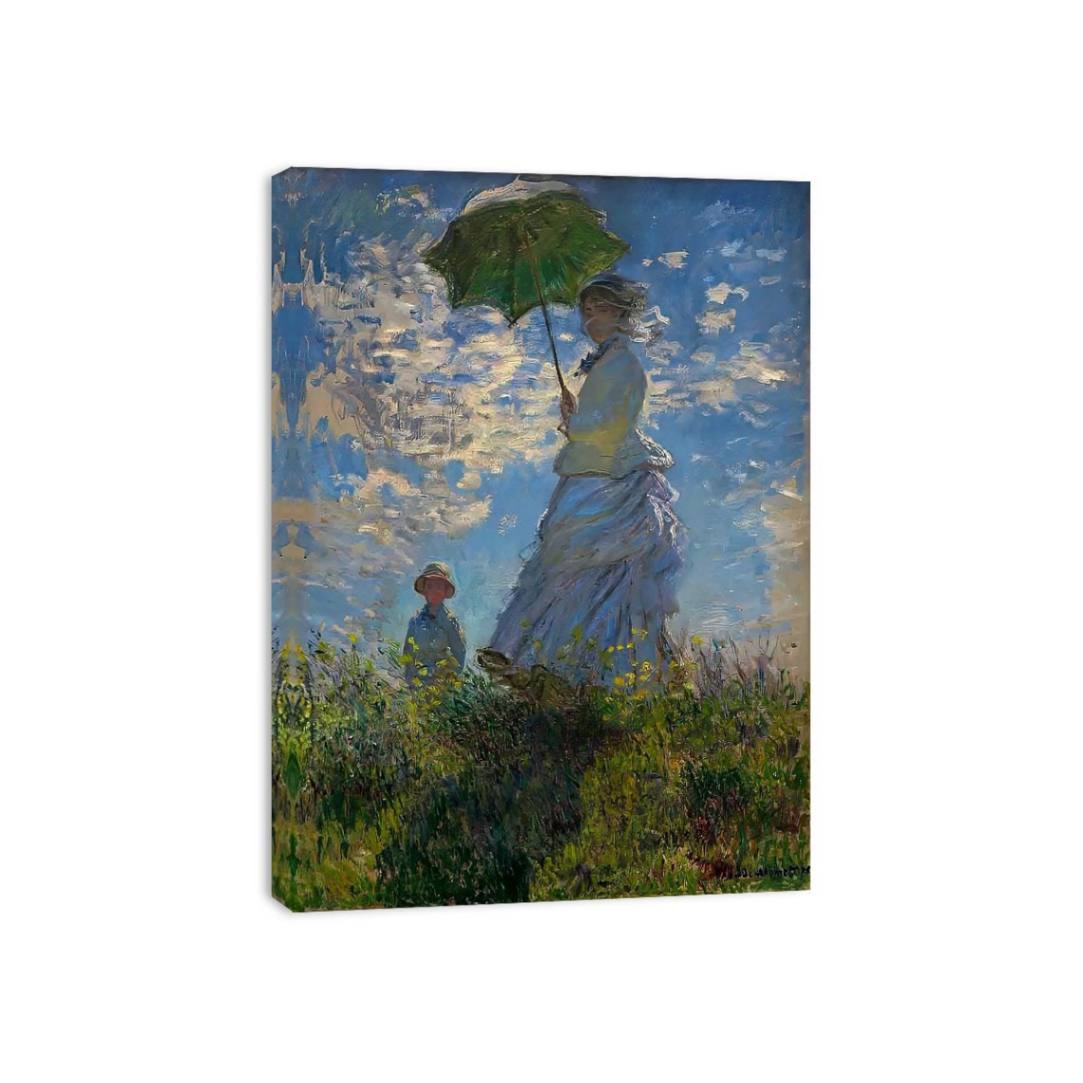 The Walk Woman With A Parasol by Claude Monet Painting 