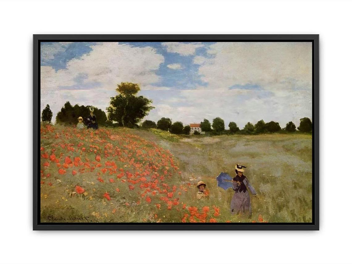 Wild Poppies Near Argenteuil Canvas Print