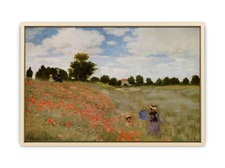 Wild Poppies Near Argenteuil  Art Print