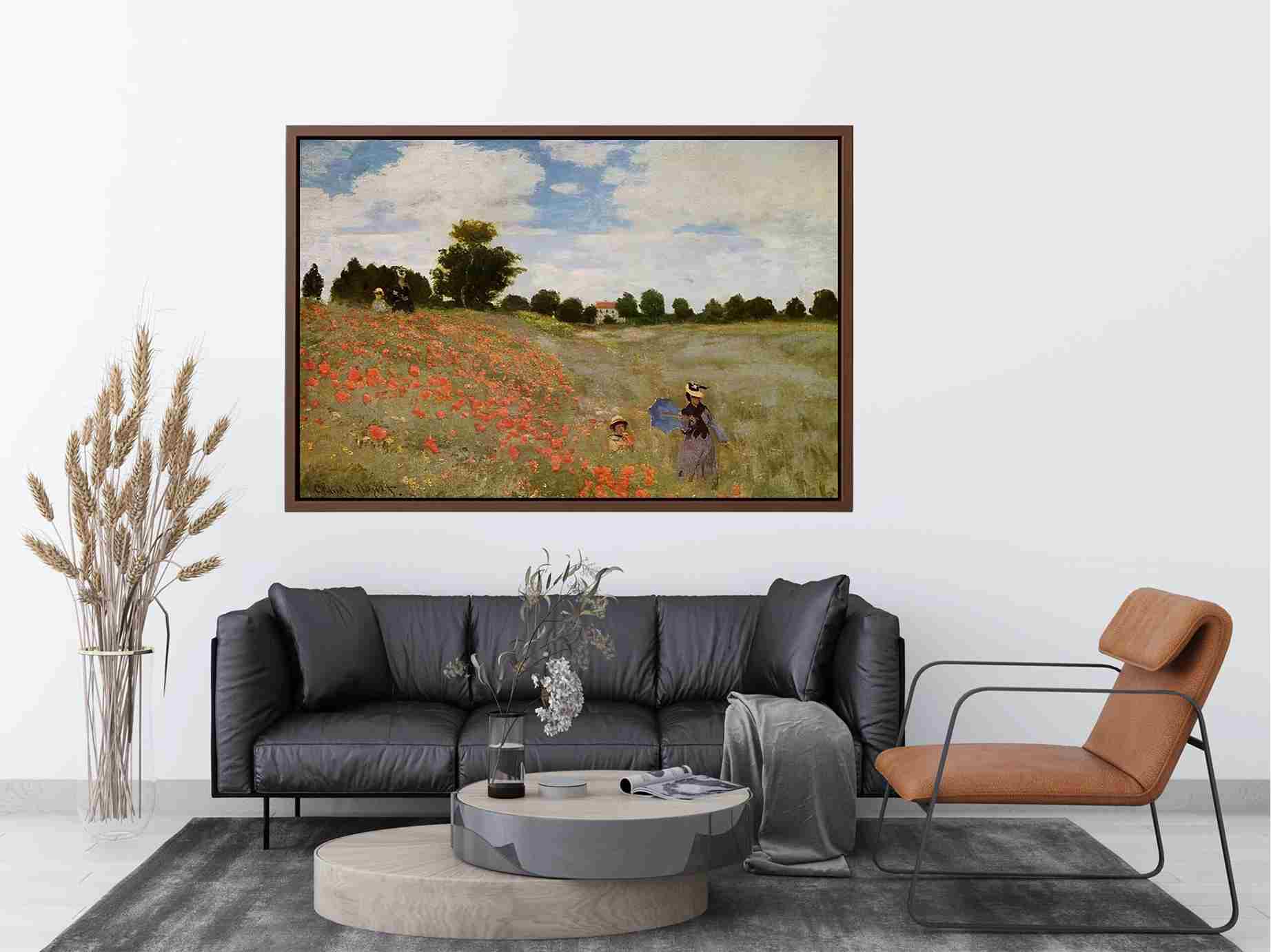 Wild Poppies Near Argenteuil by Claude Monet Painting 