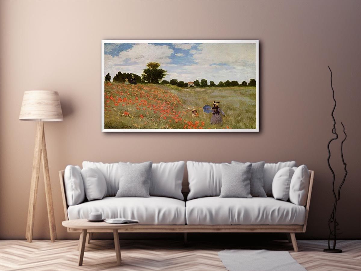 Wild Poppies Near Argenteuil by Claude Monet Painting 