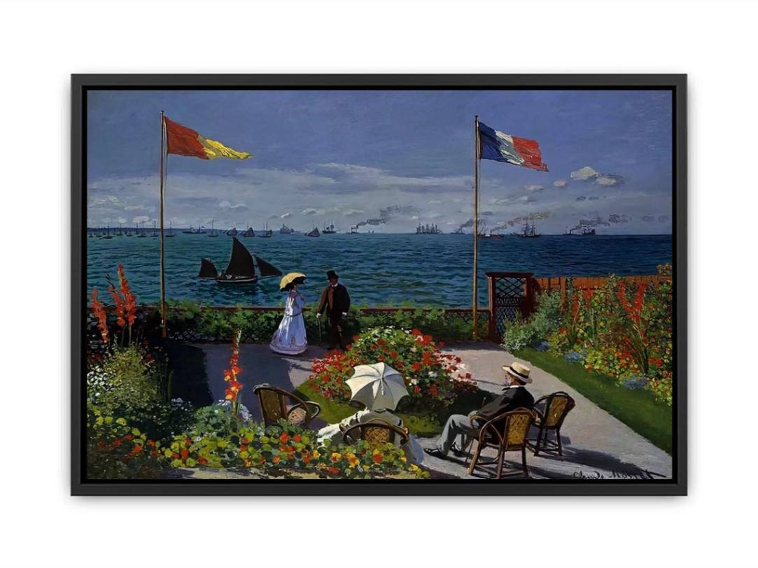 Terrace at the Seaside, Sainte-Adresse Canvas Print