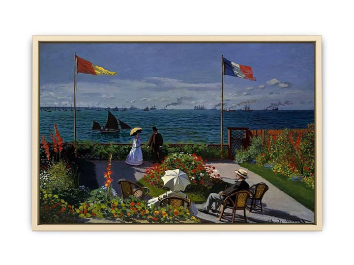 Terrace at the Seaside, Sainte-Adresse  Art Print