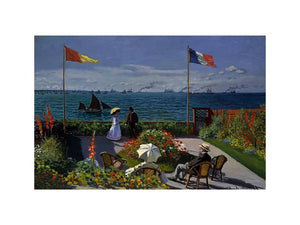 Terrace at the Seaside, Sainte-Adresse by Claude Monet