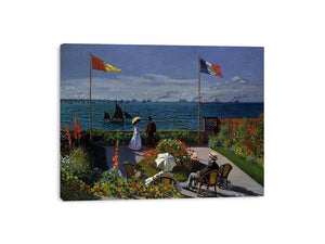 Terrace at the Seaside, Sainte-Adresse by Claude Monet Painting 