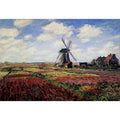 Field Of Tulips In Holland by Claude Monet