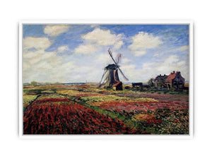 Field Of Tulips In Holland Framed Print