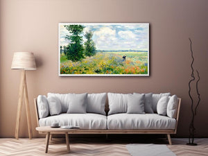 Poppy Field Argenteuil by Claude Monet Painting 
