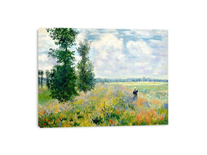 Poppy Field Argenteuil by Claude Monet Painting 
