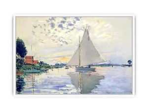 Sailboat At Le Petit Gennevilliers Framed Print