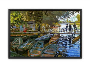 Bathing at la Grenouilliere 1869 Canvas Print
