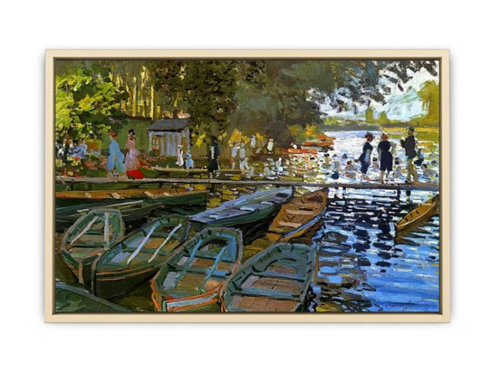 Bathing at la Grenouilliere 1869  Art Print