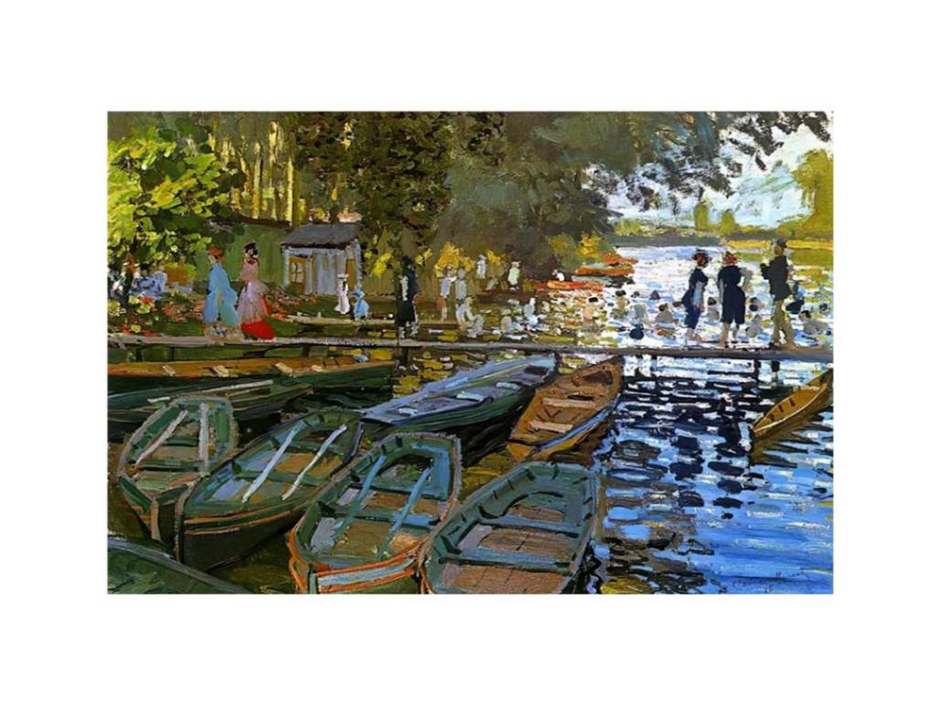 Bathing at la Grenouilliere 1869 by Claude Monet