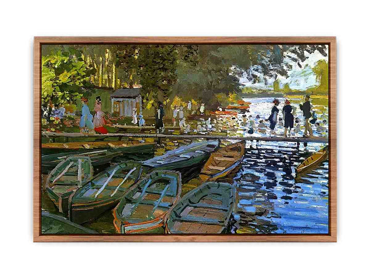 Bathing at la Grenouilliere 1869  Poster