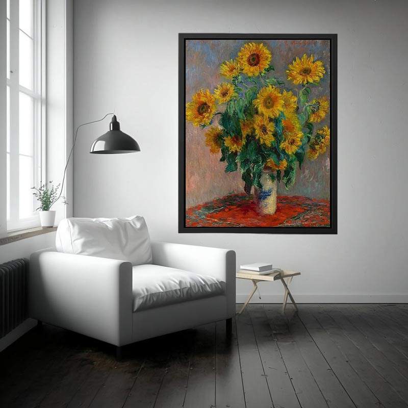 Bouquet Of Sunflowers by Claude Monet Painting 