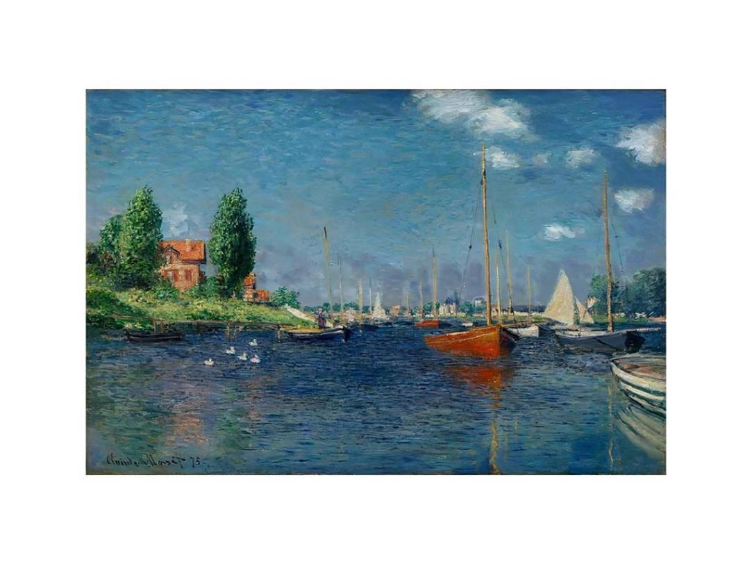 Argenteuil (Red Boats) by Claude Monet