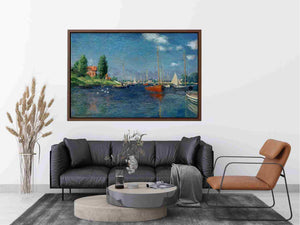 Argenteuil (Red Boats) by Claude Monet Painting 