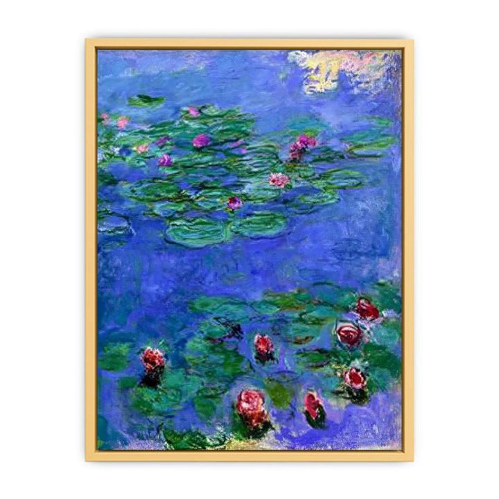 Red Water Lilies by Claude Monet Streched canvas