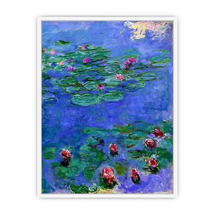 Red Water Lilies by Claude Monet Framed Print