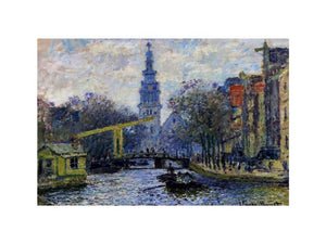 Canal In Amsterdam by Claude Monet